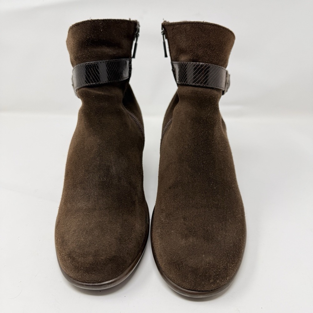 Dansko Ryan Suede Ankle Boots Chocolate Brown 39‎ Size 8.5-9 Buckle - Picture 4 of 10